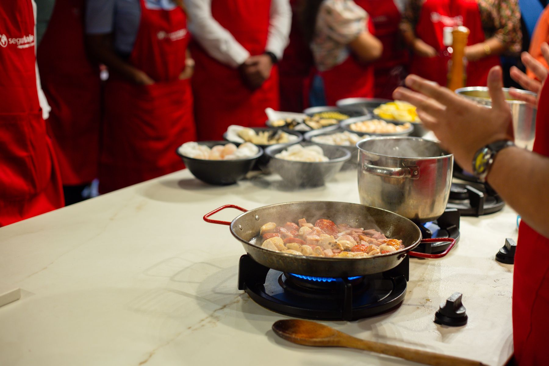 A lively hands-on cooking demonstration